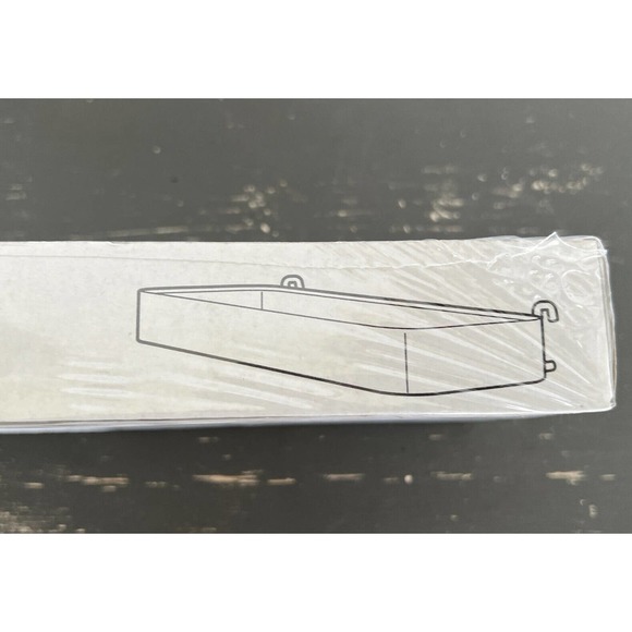 NEW IKEA Skadis Clip On Pegboard Tray Shelf White Plastic Fits 003.207.99 23079 - Picture 5 of 6